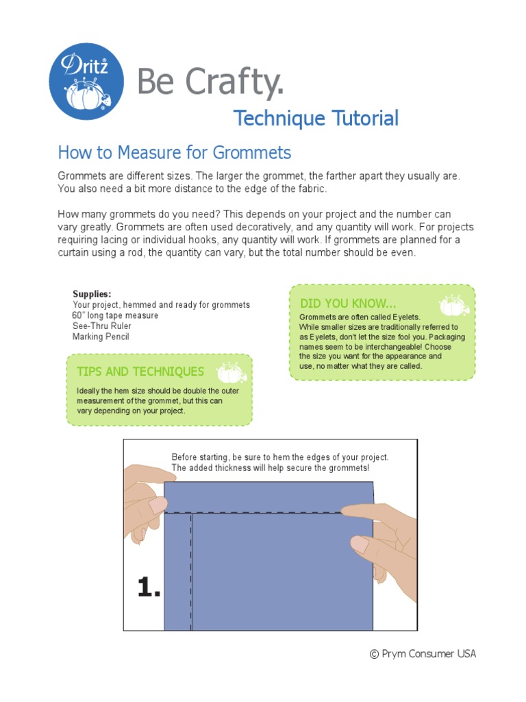 How Measure and Plan Placement Grommets PDF