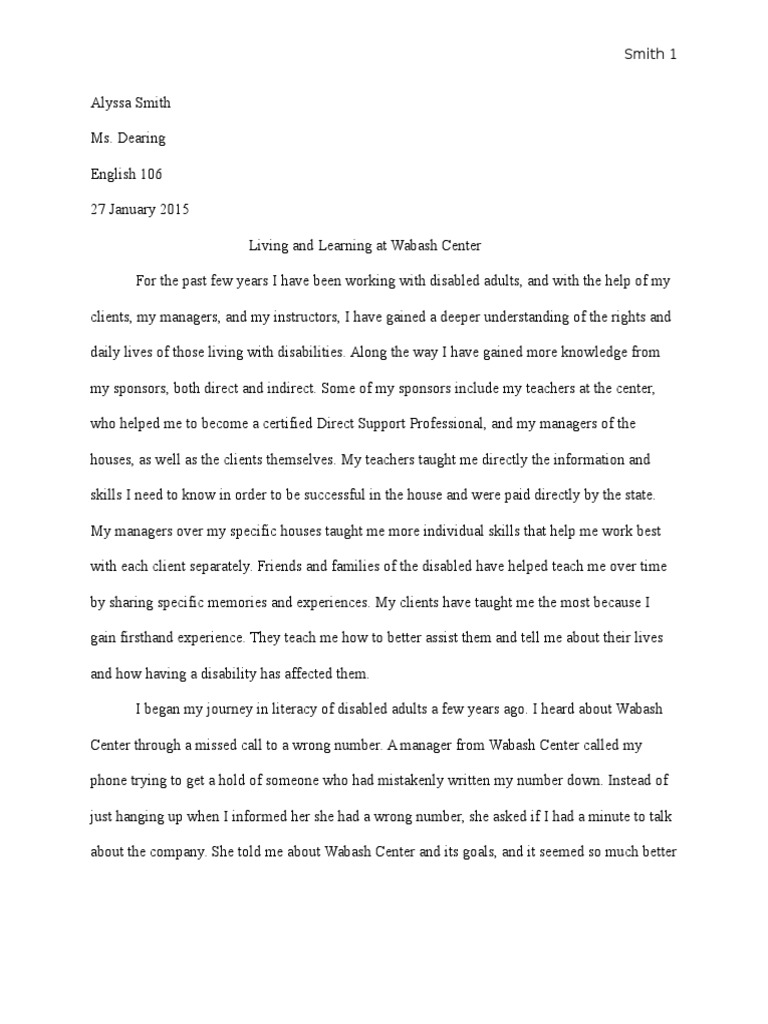 Essay on disability discrimination image