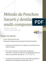 Metodo Ponchon-Savarit y Destilacion Multicomponente