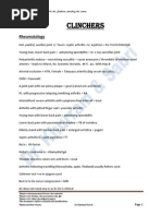 Clinchers: Rheumatology