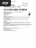 82 Standard Form B Grade Answers