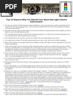 Red Light Camera Flyer