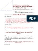 Le Danger de La Perdition Dans Le Mal de La Division Ainsi Que L