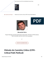 Método Do Caminho Crítico (CPM-Critical Path Method) - Gerente de Projeto