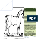 Horse Character Sheet