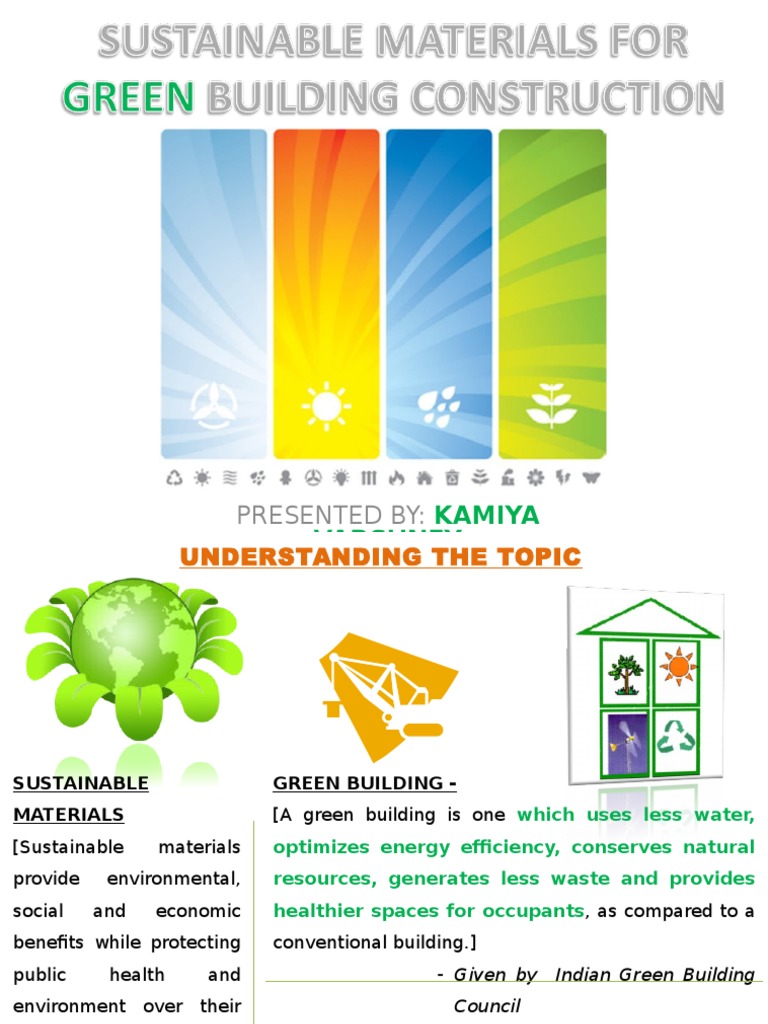 Sustainable Building Materials in India | PDF | Green Building ...
