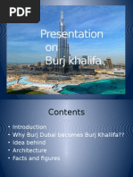 Presentation On Burj Khalifa