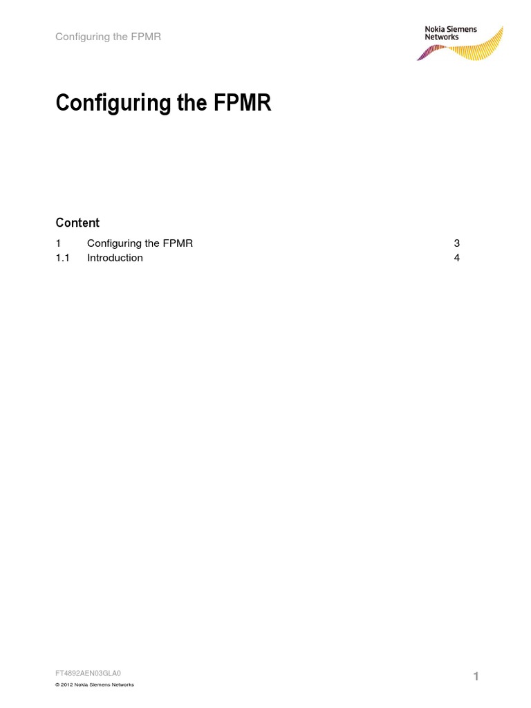 Configuring FPMR PDF | PDF | Computing | Software