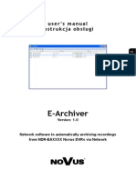 E-Archiver: User's Manual Instrukcja Obsługi