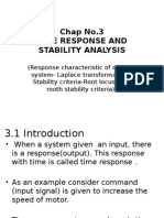 Chap No.3 Time Response and Stability Analysis