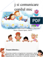 Limbaj Si Comunicare La Copilul Mic