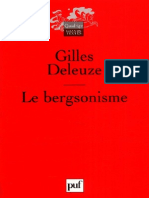 Deleuze- Bergsonisme [PUF 1966]