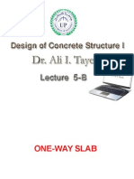 Design of One-Way Slab