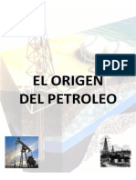 Monografía - El Orígen Del Petróleo