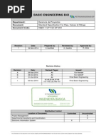 Basic Engineering, Standart Specification For Pipe, Valves