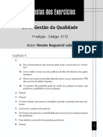 Respostas Dos Exercícios - Gestão Da Qualidade - 1ed - Cod-3172