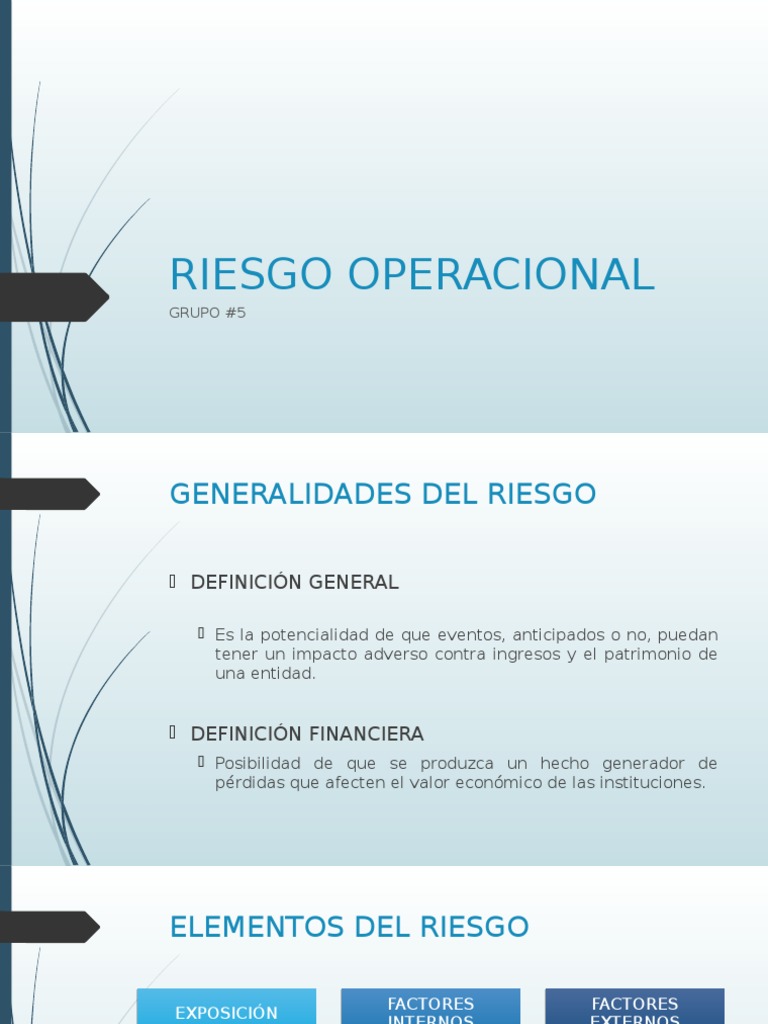 Presentación Riesgo Operacional Basilea II Bancos