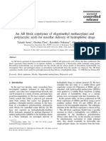 An AB Block Copolymer for Micellar Delivery of Hydrophobic Drugs 2a-29