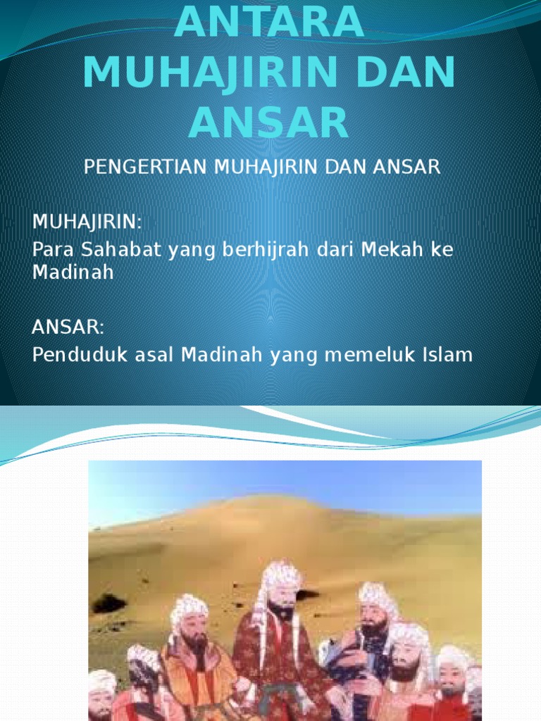 Persaudaraan Antara Muhajirin Dan Ansar Pdf