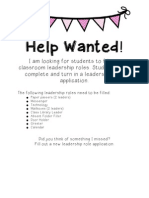 Help Wanted!