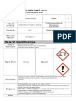 Hazard Identification: MSDS (Material Safety Data Sheet)