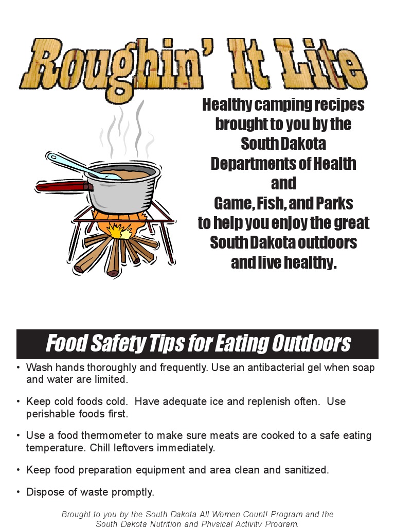 Healthy Camping Recipes PDF Salad Nutrition