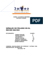 Señales de Peligro en El Recien Nacido