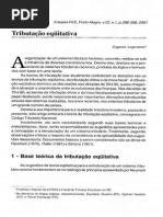 Teoria da Tributação Equitativa - Eugênio Lagemann