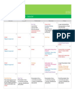 Science Student Calendar