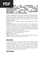 Pedagogia Do Esporte