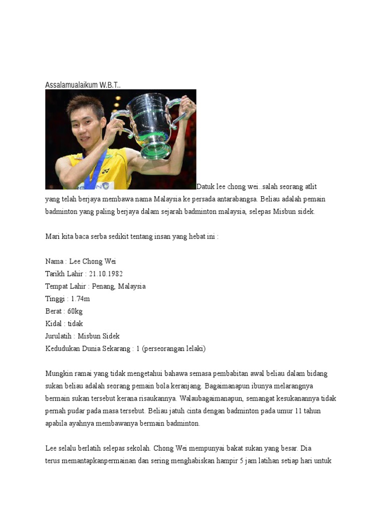 Dato Lee Chong Wei