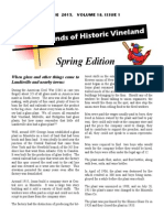 Spring Edition: Friends of Hist Oric Vineland
