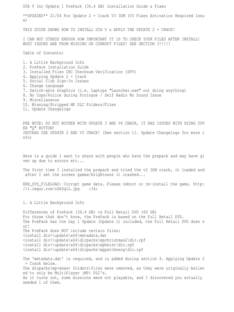 Gta 5 | PDF | Windows Registry | Computer File