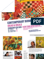 "Contemporary Burmese Art: Ideas and Ideals" Exhibition, New York Brochure