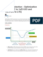 LTE Cell Reselection