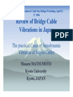 Review of Bridge Cable Vibrations in Japan: The Practical Cases of Aerodynamic Vibration of Stayed Cables