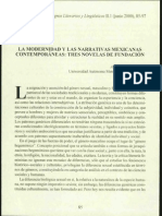 La Modernidad y Las Narrativas Mex. Contemp., Aralia Lopez 2000