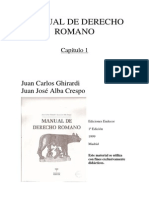 Manual de Derecho Romano Juan Carlos Ghirardi Capitulo - 01