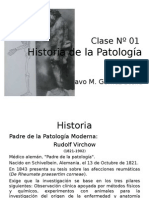 Clase #01 Historia de La Patologia