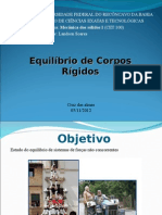 Equilíbrio de Corpos Rígidos