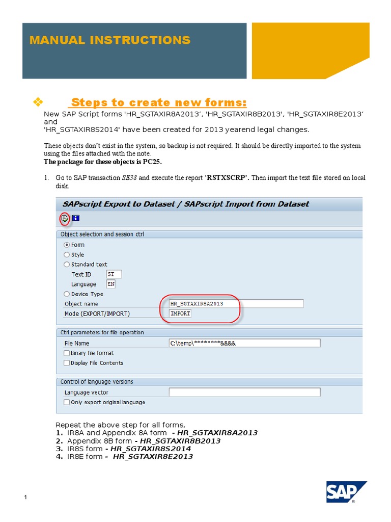 SAP Year-End Form Setup Guide | PDF | Computer Data | Software