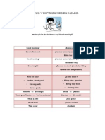 Saludos y Expresiones en Inglés