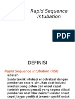 Rapid Sequence Intubation