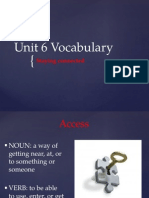 Unit 6 Vocab