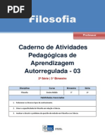 Apostila Filosofia 2 Ano 3 Bimestre Professor