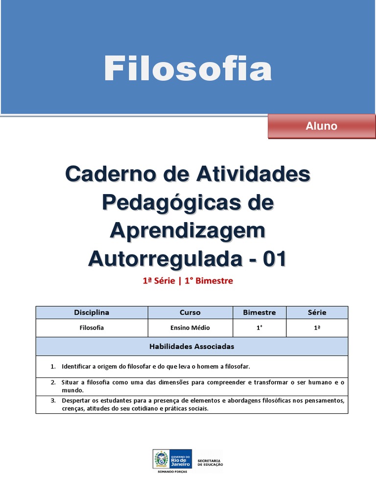 Atividades de Filosofia para o Ensino Médio | PDF | Sócrates | Pedagogia