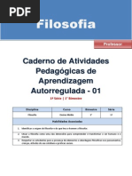 Apostila Filosofia 1 Ano 1 Bimestre Professor