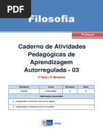 Apostila Filosofia 1 Ano 3 Bimestre Professor