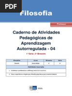 Apostila Filosofia 1 Ano 4 Bimestre Professor