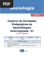 Apostila Sociologia 1 Ano 1 Bimestre Professor
